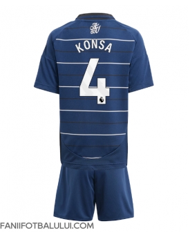 Aston Villa Ezri Konsa #4 Echipament de Fotbal Replică 2024-25 Copii Treilea (+ Șorturi)